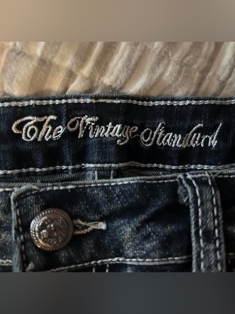 Washed Blue Denim Short Shorts with Union Jack Pocket Detail - Picture 4 of 4